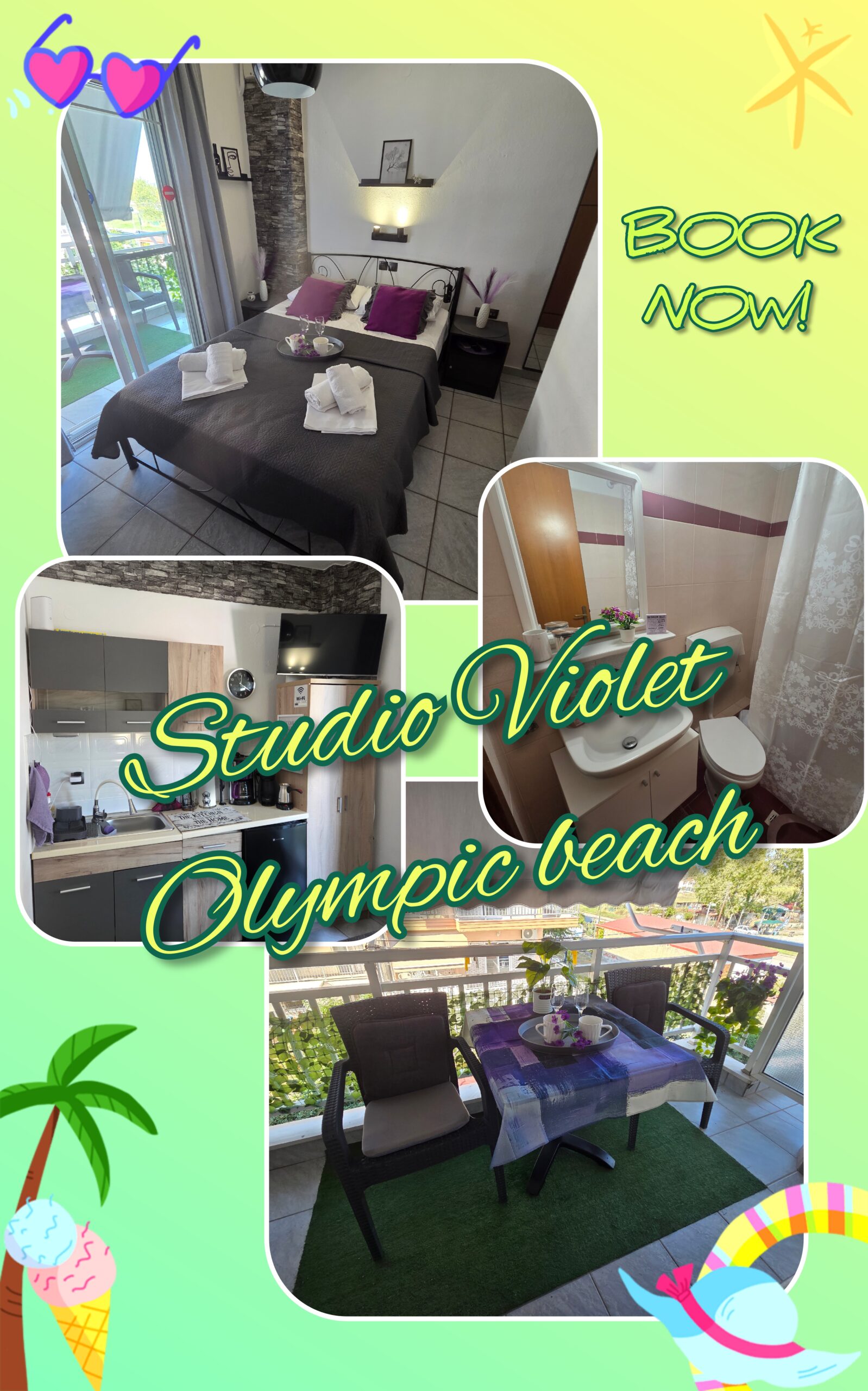 Studio Violet Olympic beach